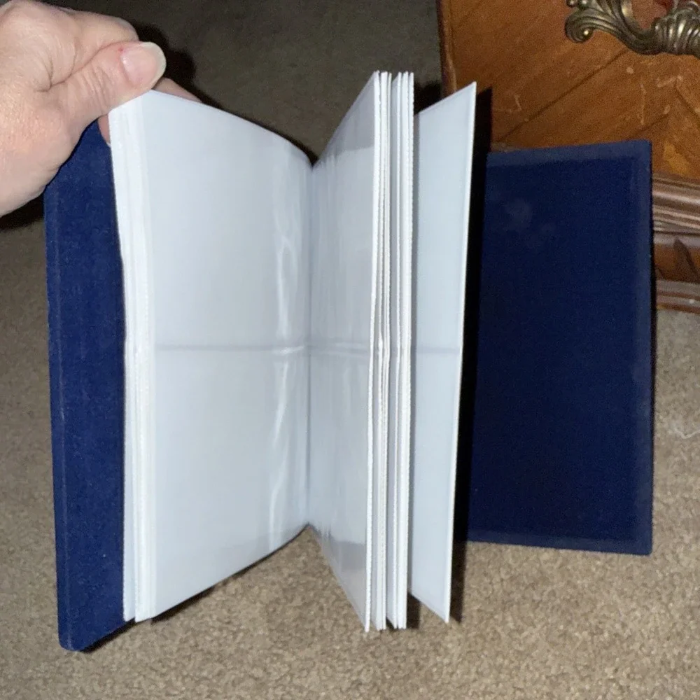 Silver Plated Photo Frame Album 5x7, holds 30 plus photos